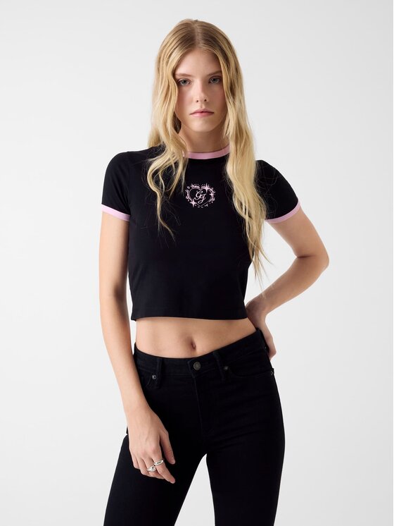 Guess Jeans Guess Jeans T-Shirt 180329 Černá Classic Fit