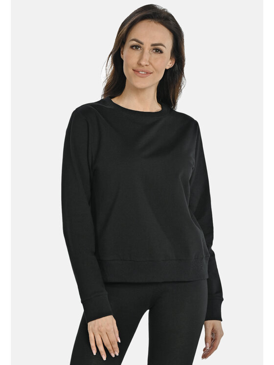 Teyli Teyli Bluzka 643 Czarny Classic Fit