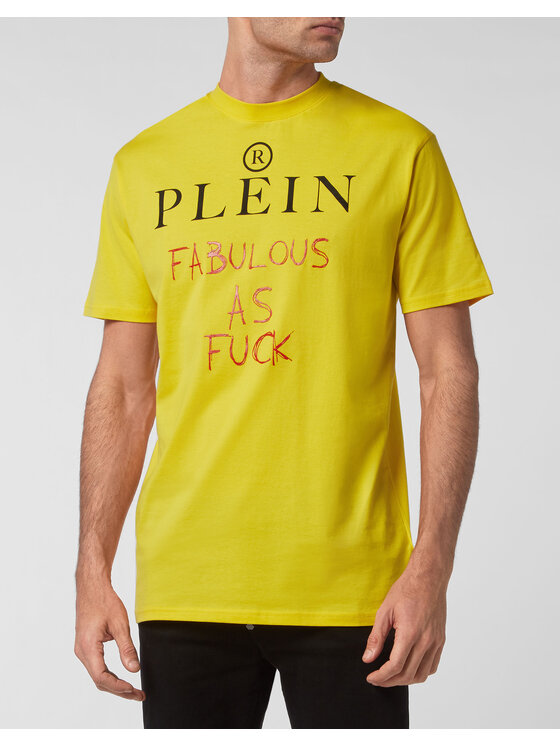 PHILIPP PLEIN PHILIPP PLEIN T-Shirt 2833 Žlutá Regular Fit