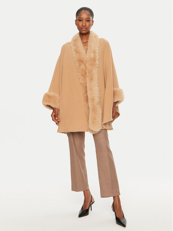 YES LONDON YES LONDON Wollmantel CD1193/ECO Braun Regular Fit