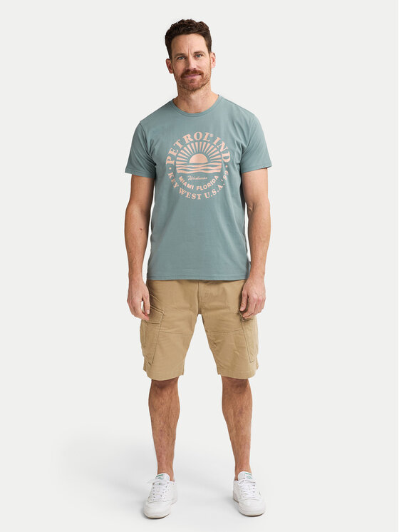 Petrol Industries Petrol Industries T-Shirt M-1050-TSR127 Niebieski Regular Fit
