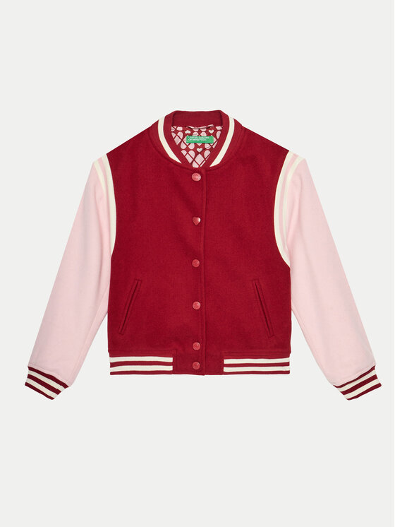 United Colors Of Benetton United Colors Of Benetton Bunda bomber 20PYCN04P Bordó Regular Fit