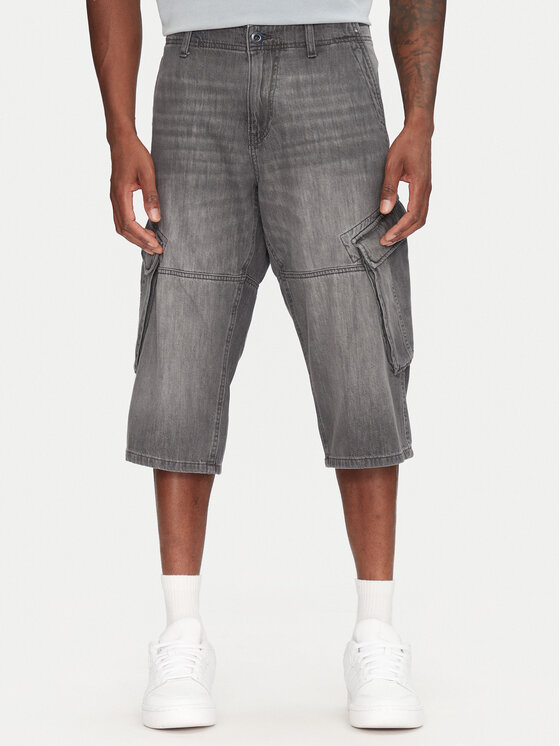 Tom Tailor Tom Tailor Džínové šortky 1044977 Šedá Relaxed Fit
