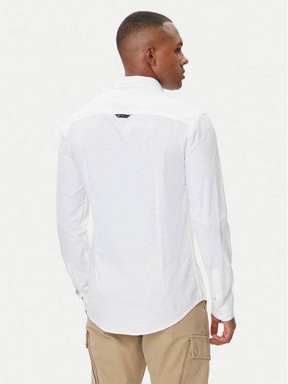 Tommy Jeans Tommy Jeans Košile Oxford DM0DM09594 Bílá Slim Fit