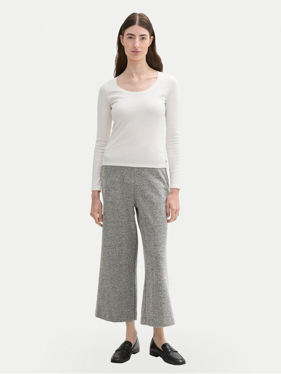 Tom Tailor Tom Tailor Pantaloni culotte 1044270 Gri Relaxed Fit