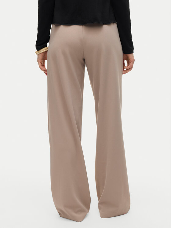 Vero Moda Vero Moda Bavlnené nohavice Berlin 10318454 Béžová Wide Leg