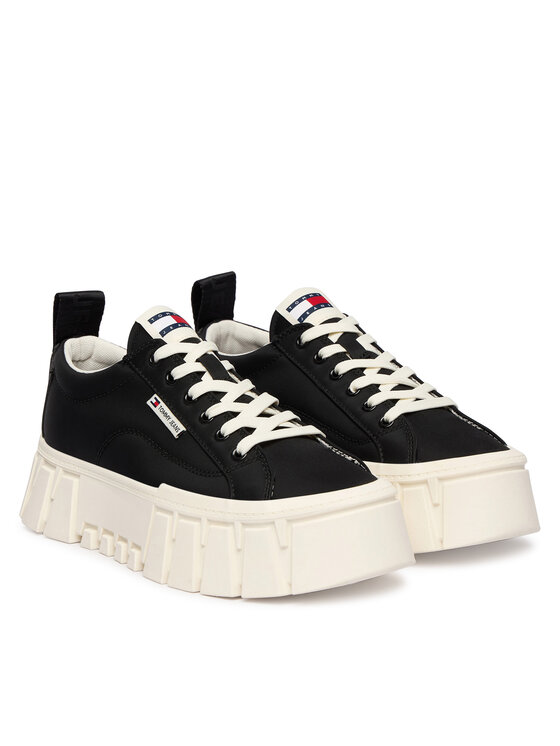 Tommy Jeans Tommy Jeans Sportcipők Tjw Flatform Chunky Sneaker EN0EN03036 Fekete