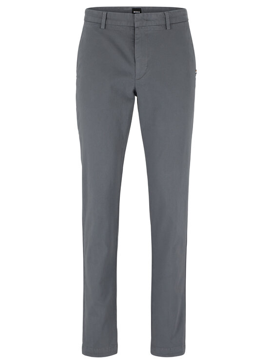 BOSS Boss Čino bikses Kaito1 50487966 Pelēks Slim Fit