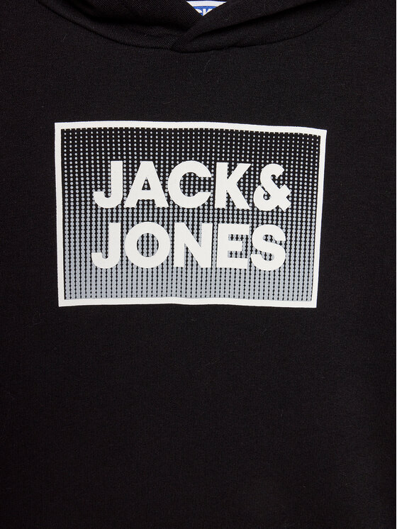 Jack & Jones Junior Jack & Jones Junior Mikina Steel 12249653 Černá Regular Fit