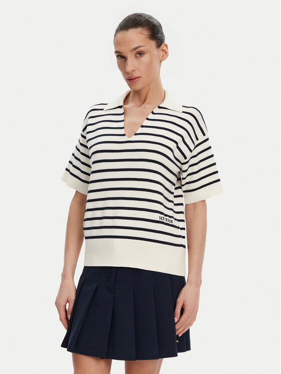 Tommy Hilfiger Sveter WW0WW45400 Béžová Regular Fit