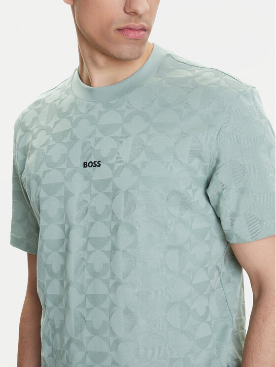 BOSS BOSS Póló 50538184 Zöld Relaxed Fit