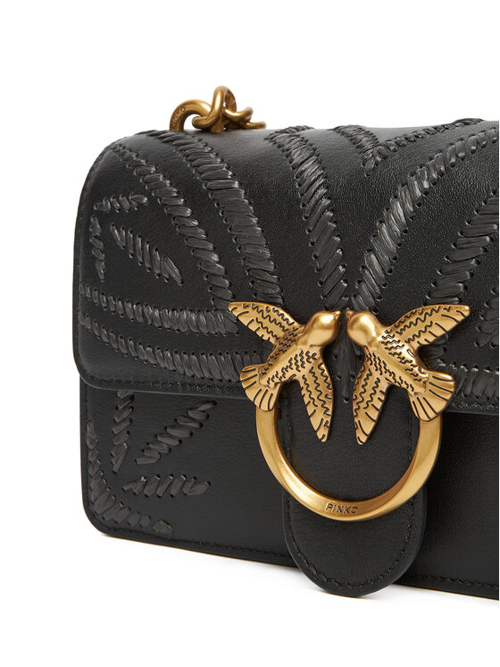PINKO PINKO Τσάντα Love One Mini Cl PE 25 PLTT 100059 A2C3 Μαύρο