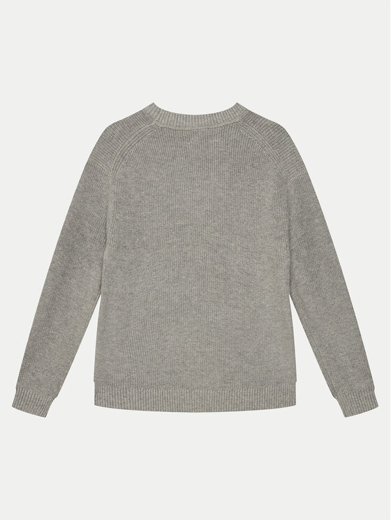 Calvin Klein Jeans Calvin Klein Jeans Sweter Towelling Ck IB0IB02219 Szary Regular Fit