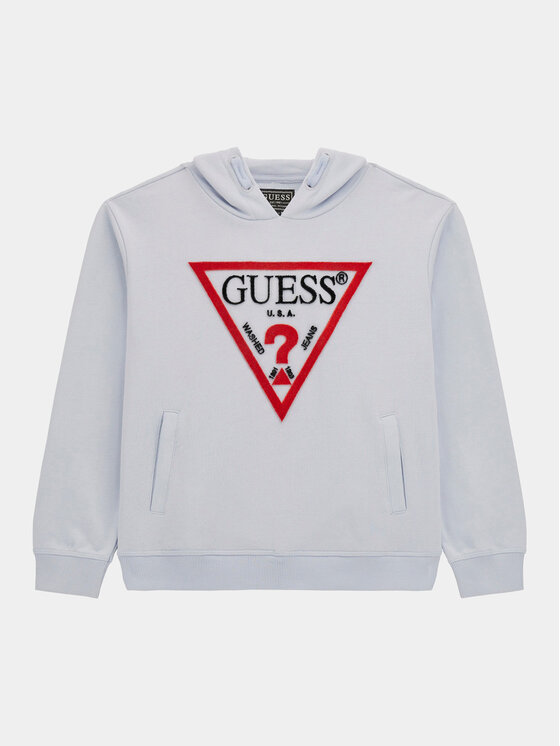Guess Guess Bluză L4RQ23 KAD74 Albastru celest Regular Fit