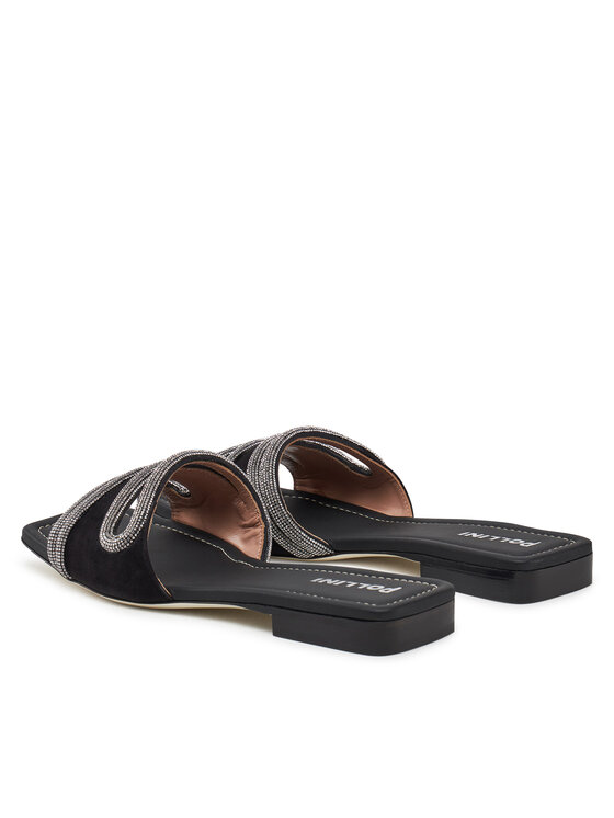 Pollini Pollini Klapki SA28071C1MTA0000 Czarny