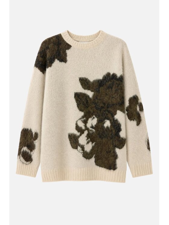 PINKO PINKO Sweter Ruggito Pull Beżowy Regular Fit