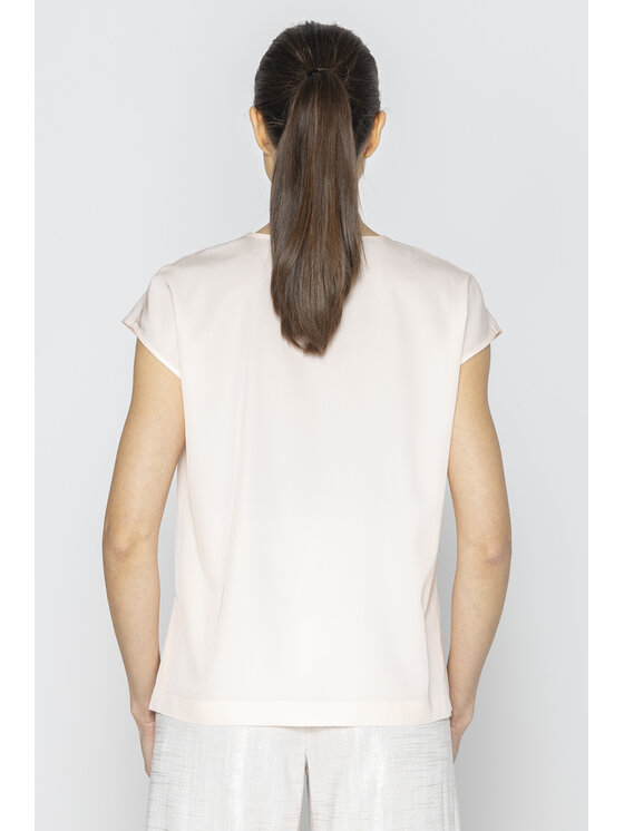 Deni Cler Milano Deni Cler Milano Top W-DC-0002-E2-M5-31-1 Różowy Loose Fit