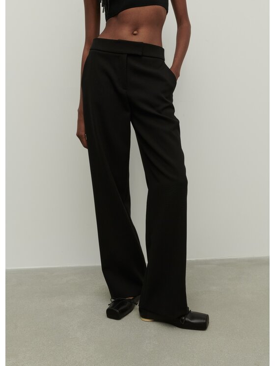 La Mania La Mania Pantaloni da tuta SAVVY Nero Classic Fit