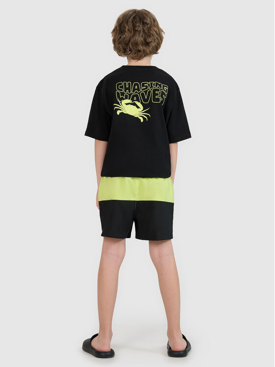 4F 4F Sportovní kraťasy VIBRANT WARMTH Zelená Regular Fit