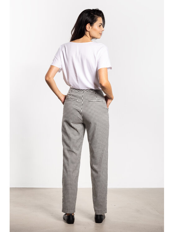 Awama Awama Pantaloni da donna A748 Bianco Basic Fit