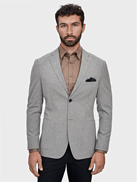 Evenemen Evenemen Marynarka PALLADINO Szary Slim Fit