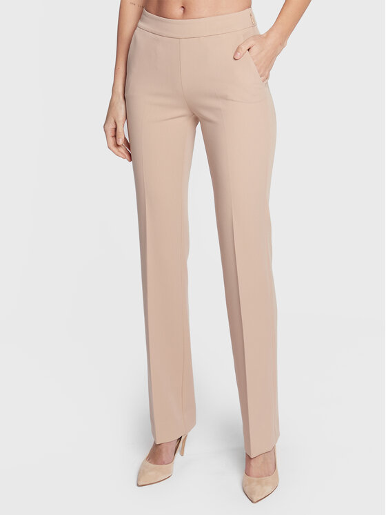 Marciano Guess Pantaloni din material 1BGB32 9653Z Bej Regular Fit 1BGB32 imagine noua