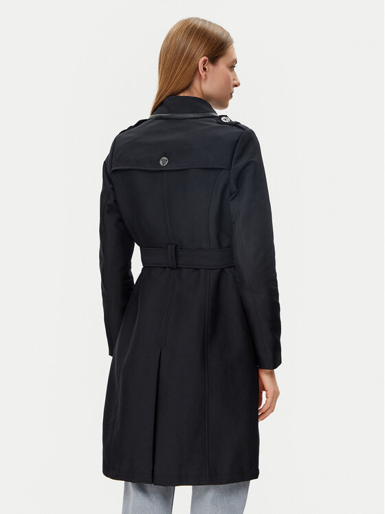 Morgan Morgan Trench 251-GSELAM Crna Regular Fit