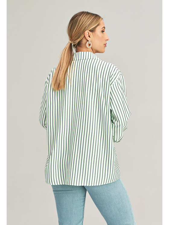 FIGL FIGL Koszula M1024 Zielony Regular Fit