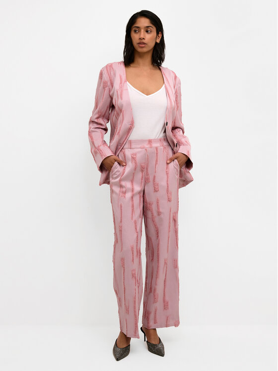 Karen by Simonsen Karen by Simonsen Pantaloni din material Masha 10104778 Roz Relaxed Fit