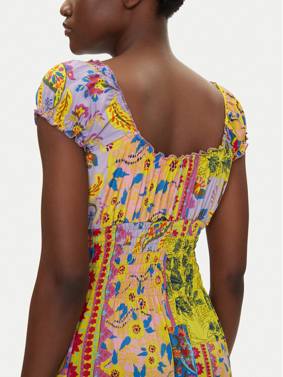 Iconique Iconique Rochie de vară IC25-123 Colorat Regular Fit