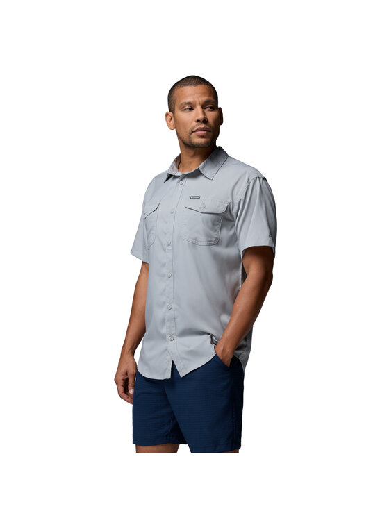 Columbia Columbia Koszula Utilizer II Solid Short Sleeve Shirt Szary Regular Fit