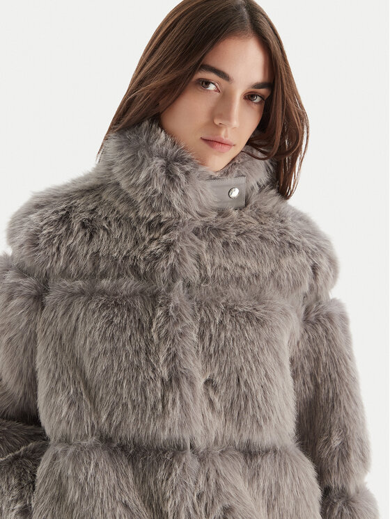 Patrizia Pepe Patrizia Pepe Шуба 2O0174 E077 S746 Сірий Regular Fit