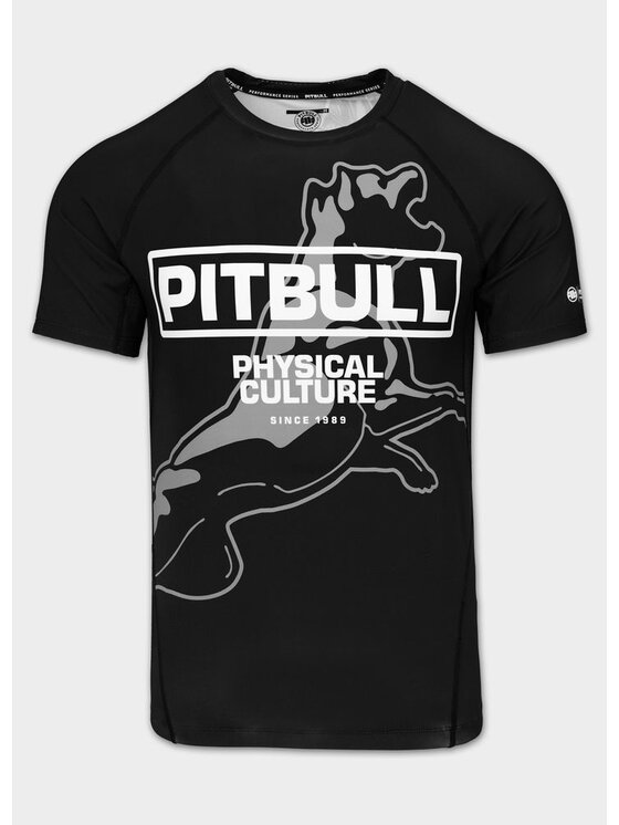 PITBULL PITBULL Koszulka techniczna PHYSICAL CULTURE Czarny Regular Fit