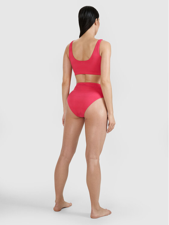 4F 4F Dół od bikini SWIMWEAR MIDSHOP TEXTILE Różowy