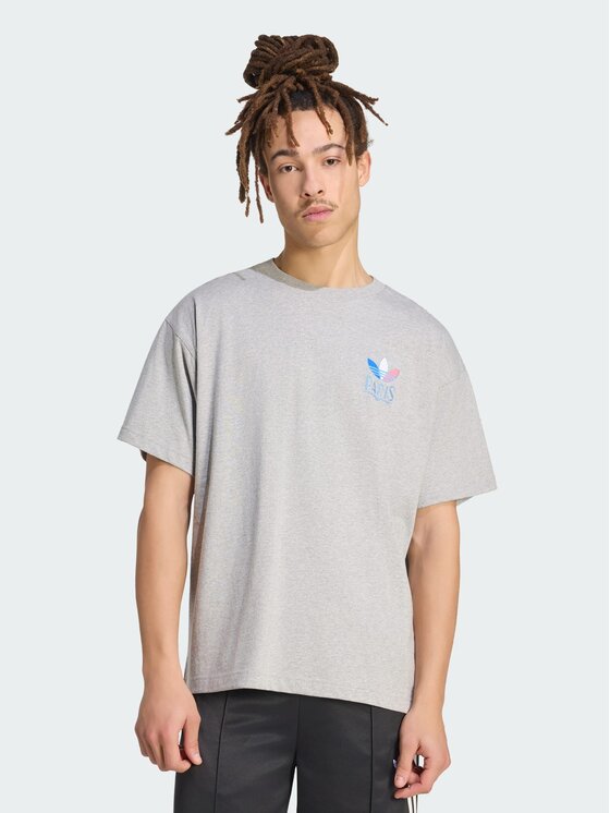 adidas adidas T-Shirt 164212 Szary jasny Oversize