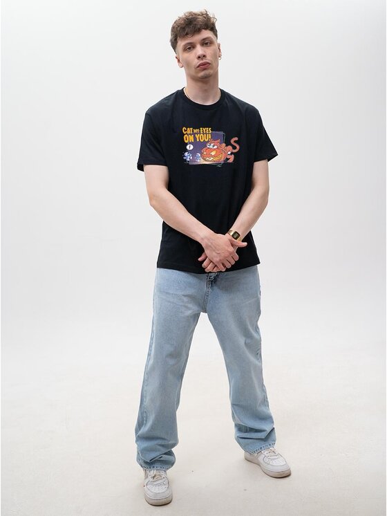Smerfy Smerfy T-Shirt 130228 Czarny Regular Fit