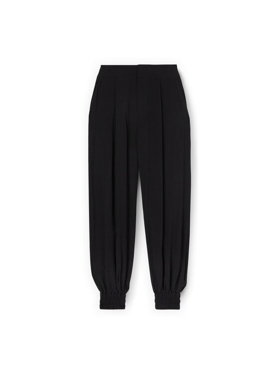 Motivi Motivi Pantaloni di tessuto P02FQ104651N033 Nero Baggy Fit