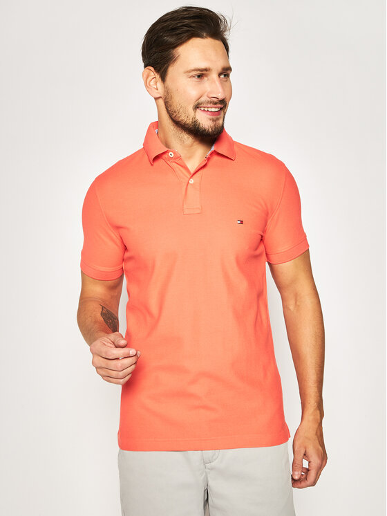 tommy hilfiger polo orange