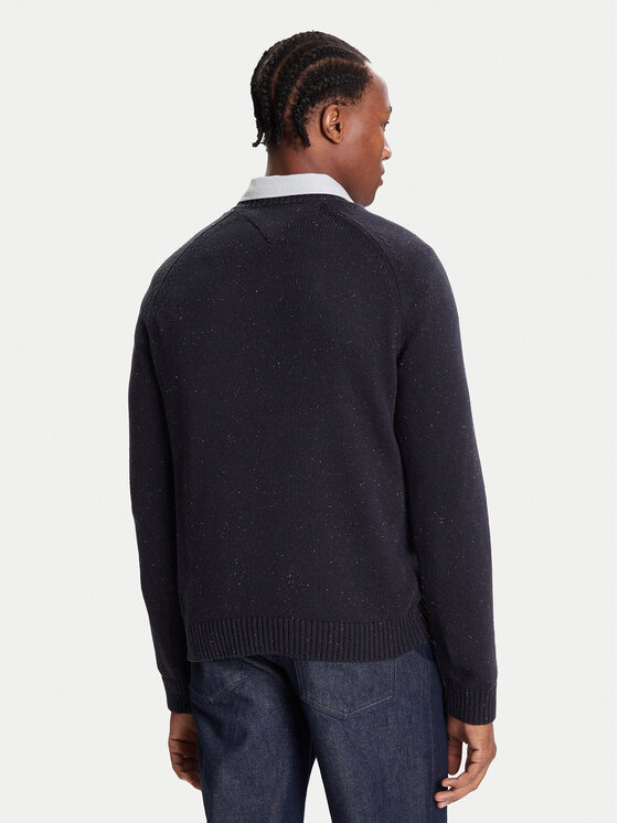 Tommy Jeans Tommy Jeans Sweter DM0DM22097 Granatowy Regular Fit