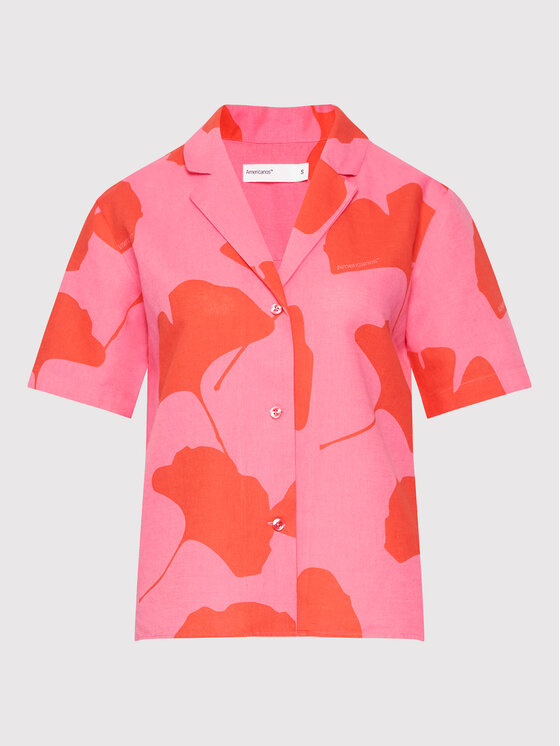 Americanos Americanos Camicia Resort Monterrey Rosa Relaxed Fit