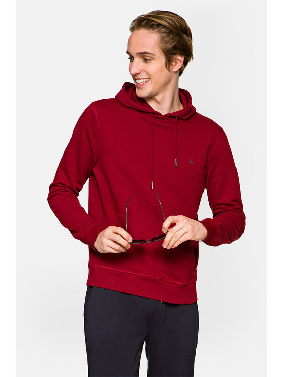 Lancerto Lancerto Bluza Skyler Bordowy Regular Fit