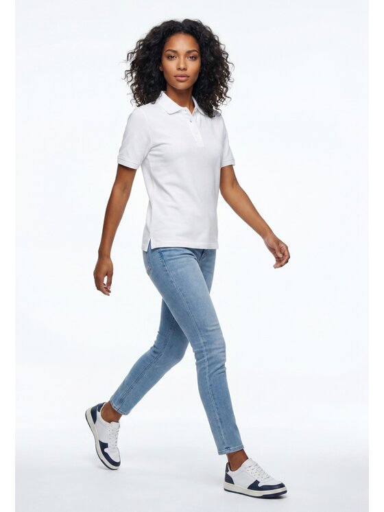 Pako Lorente Pako Lorente Polo B24WH-TX-002 Biały Classic Fit