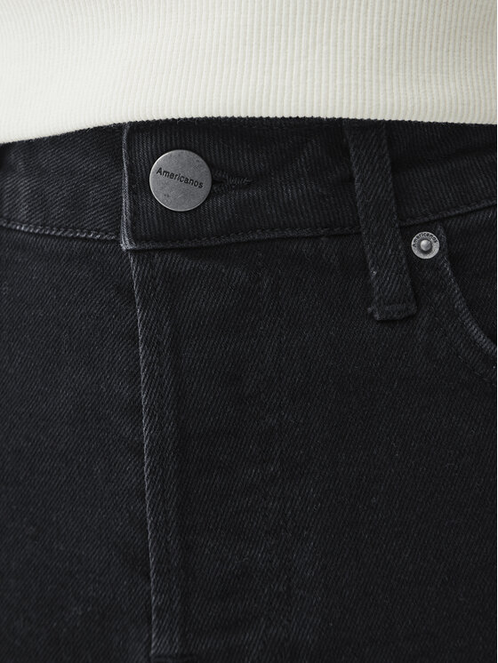 Americanos Americanos Blugi Unisex Delaware Negru Straight Leg