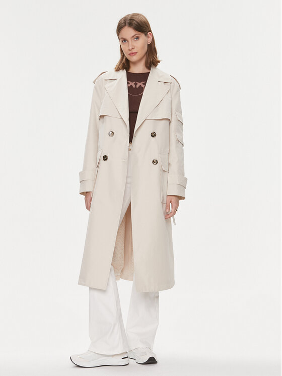 PINKO Pinko Trench Titano 103087 A1MC Bež Regular Fit