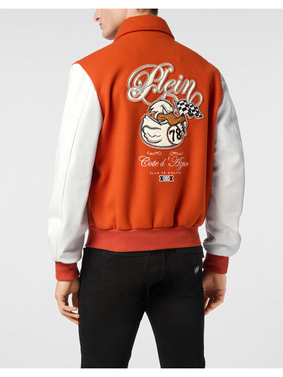 PHILIPP PLEIN PHILIPP PLEIN Kurtka bomber 24317 Pomarańczowy Regular Fit