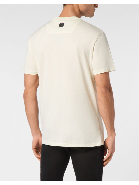 PHILIPP PLEIN PHILIPP PLEIN T-Shirt 23589 Biały Regular Fit