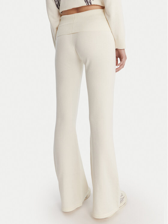 Guess Guess Πλεκτό παντελόνι W6RB63 Z2V62 Εκρού Relaxed Fit