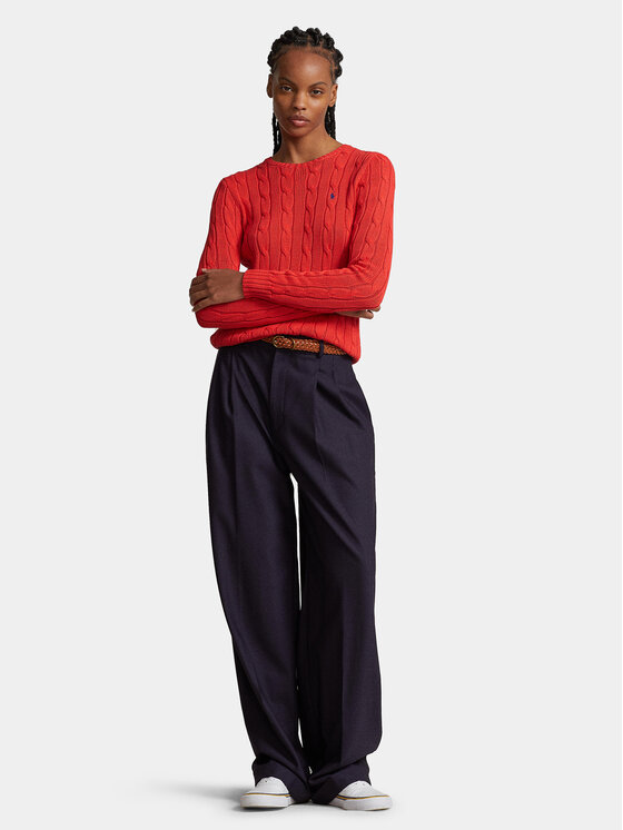 Polo Ralph Lauren Polo Ralph Lauren Пуловер Julianna 211891640016 Червен Slim Fit