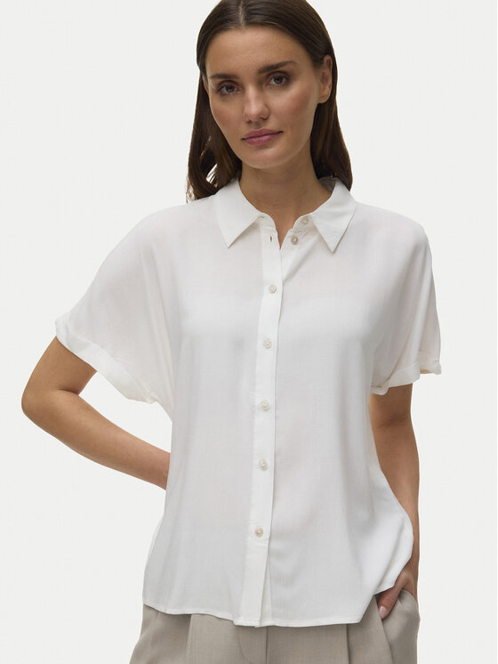 Vero Moda Vero Moda Риза Alice 10342668 Бял Regular Fit