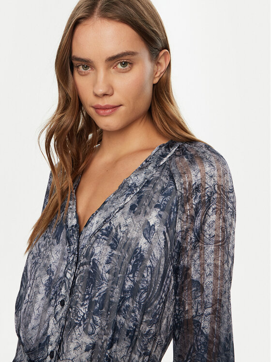 Guess Guess Haljina za svaki dan W5RK77 WGWV2 Tamnoplava Regular Fit